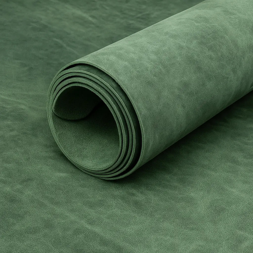 green waxy hunter leather