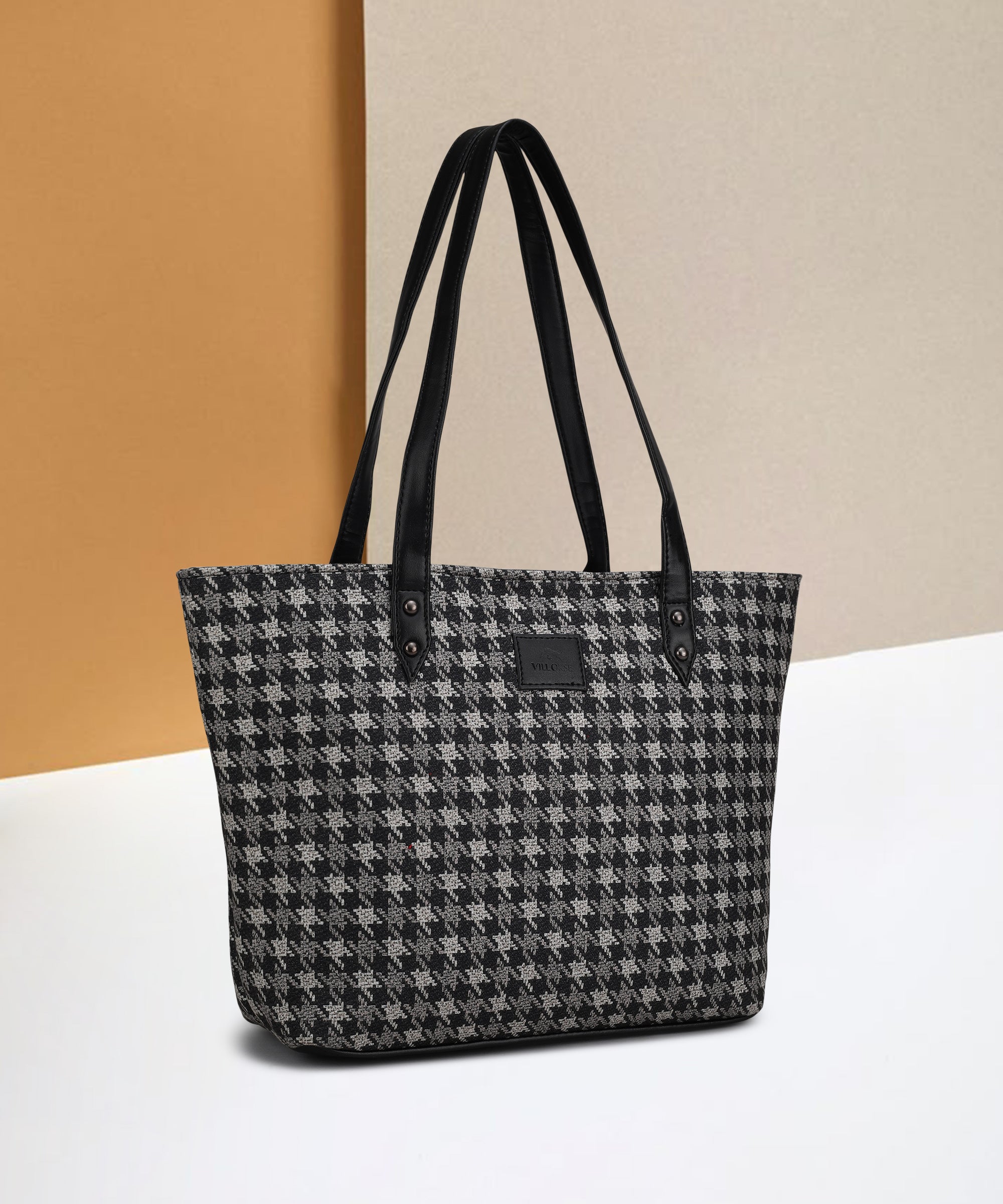 cheques Canvas Tote bga