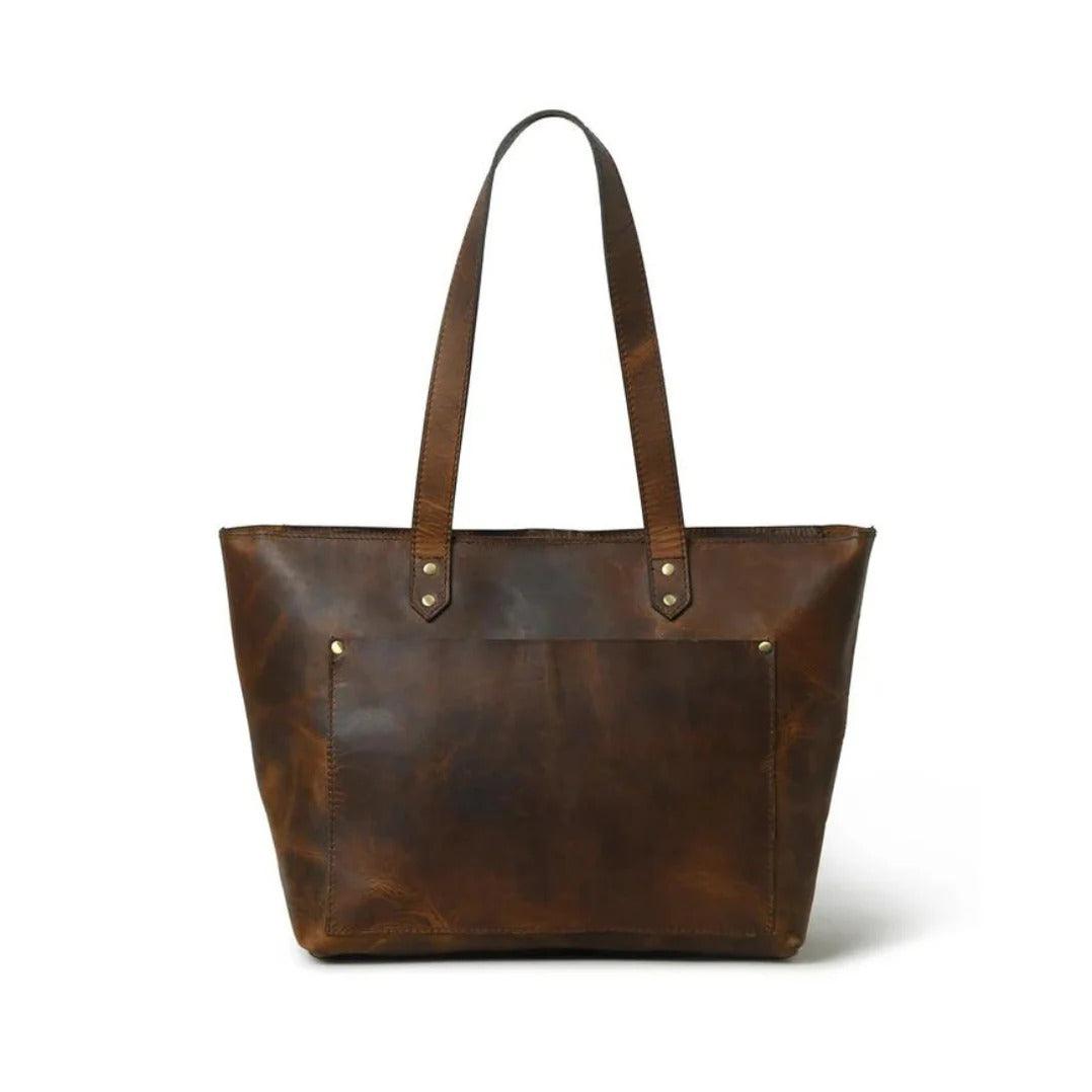 The Work - Genuine Leather Tote Bag - VILL OKSE