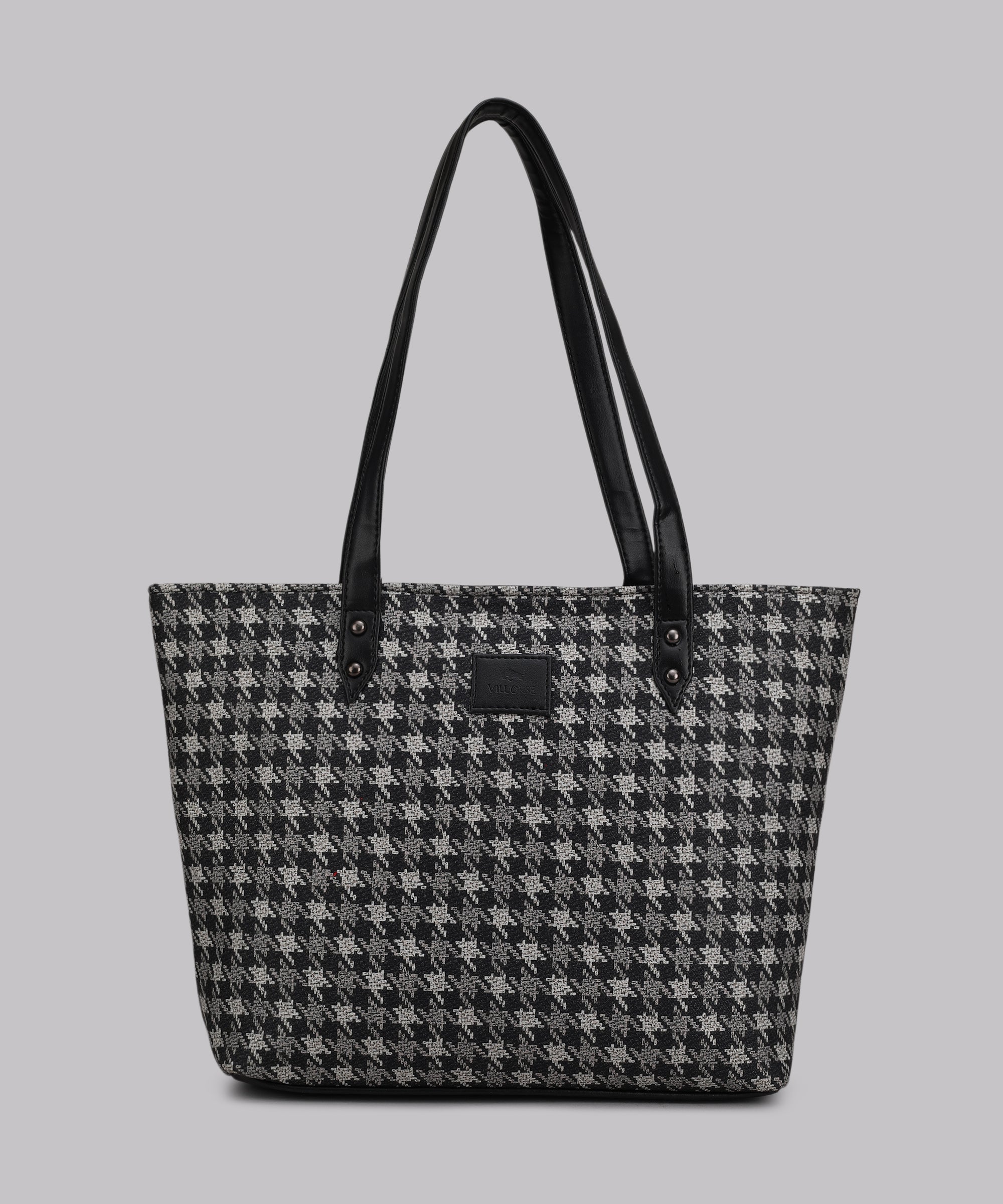 cheques Canvas Tote bga