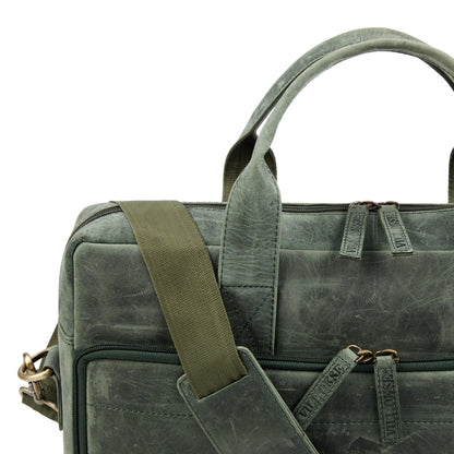 The Mandarin - Genuine Leather Laptop Bag - VILL OKSE