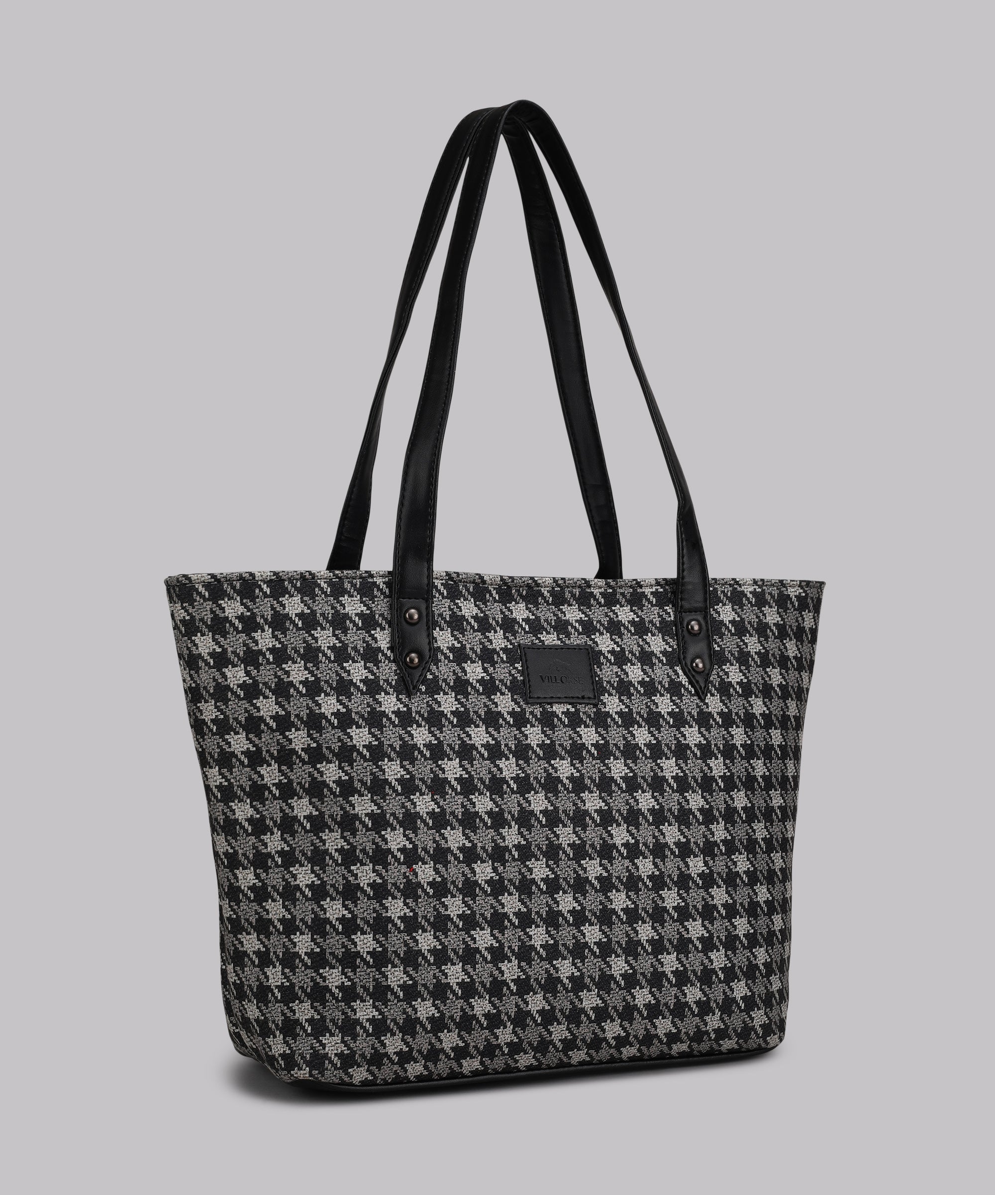 cheques Canvas Tote bga