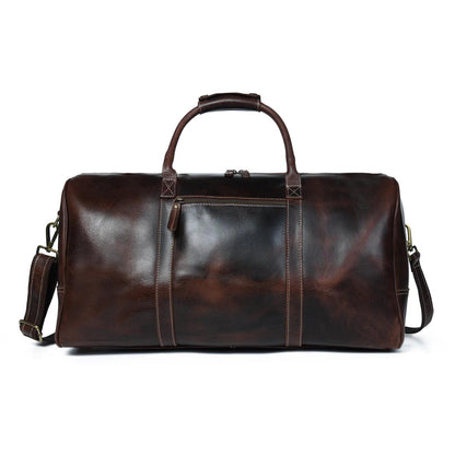 The Traveler - Genuine Leather Weekender Bag - VILL OKSE