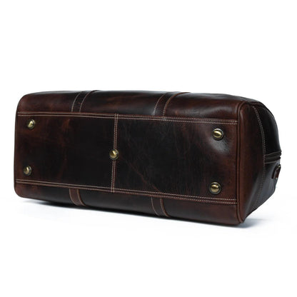 The Traveler - Genuine Leather Weekender Bag - VILL OKSE