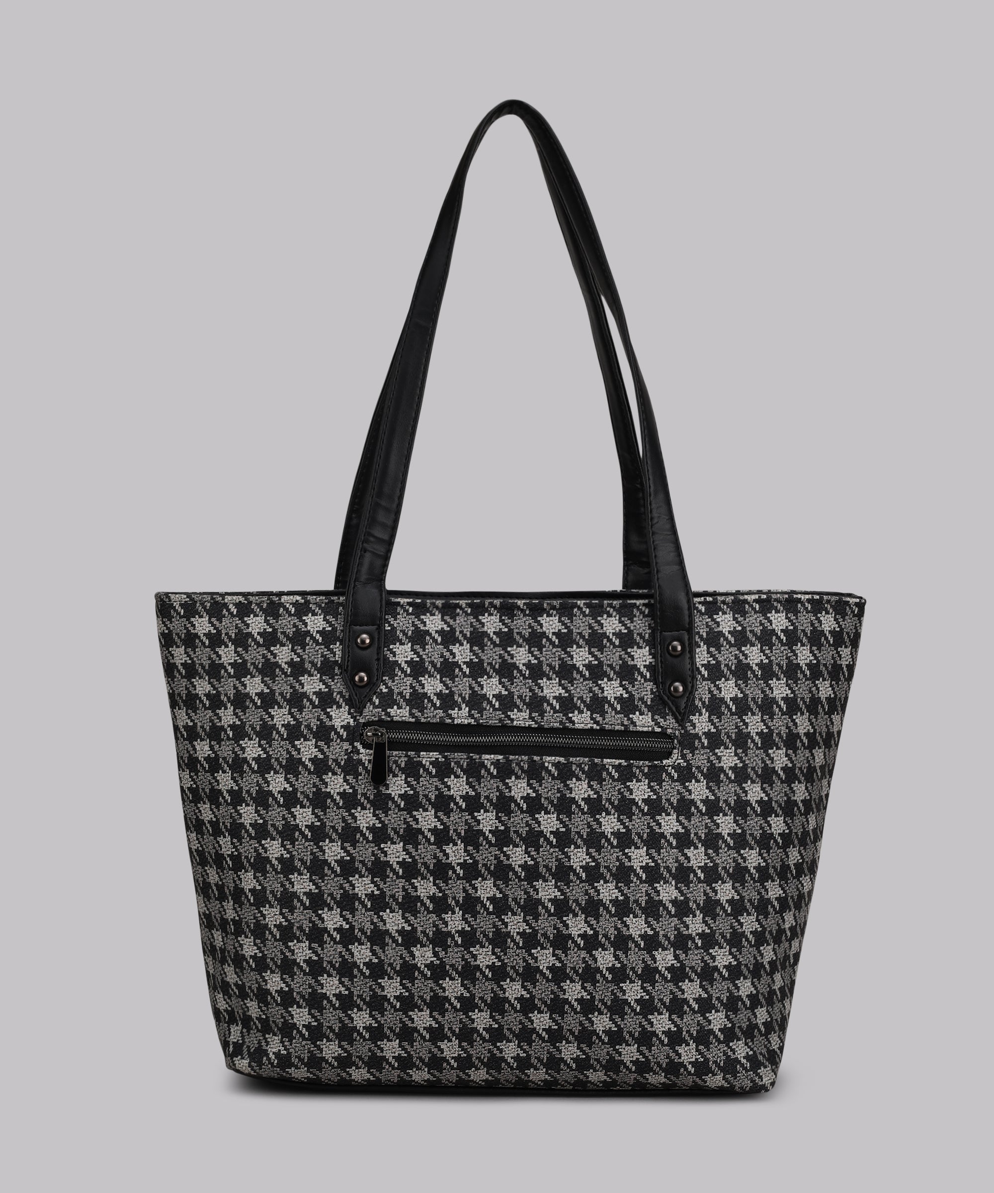 cheques Canvas Tote bga