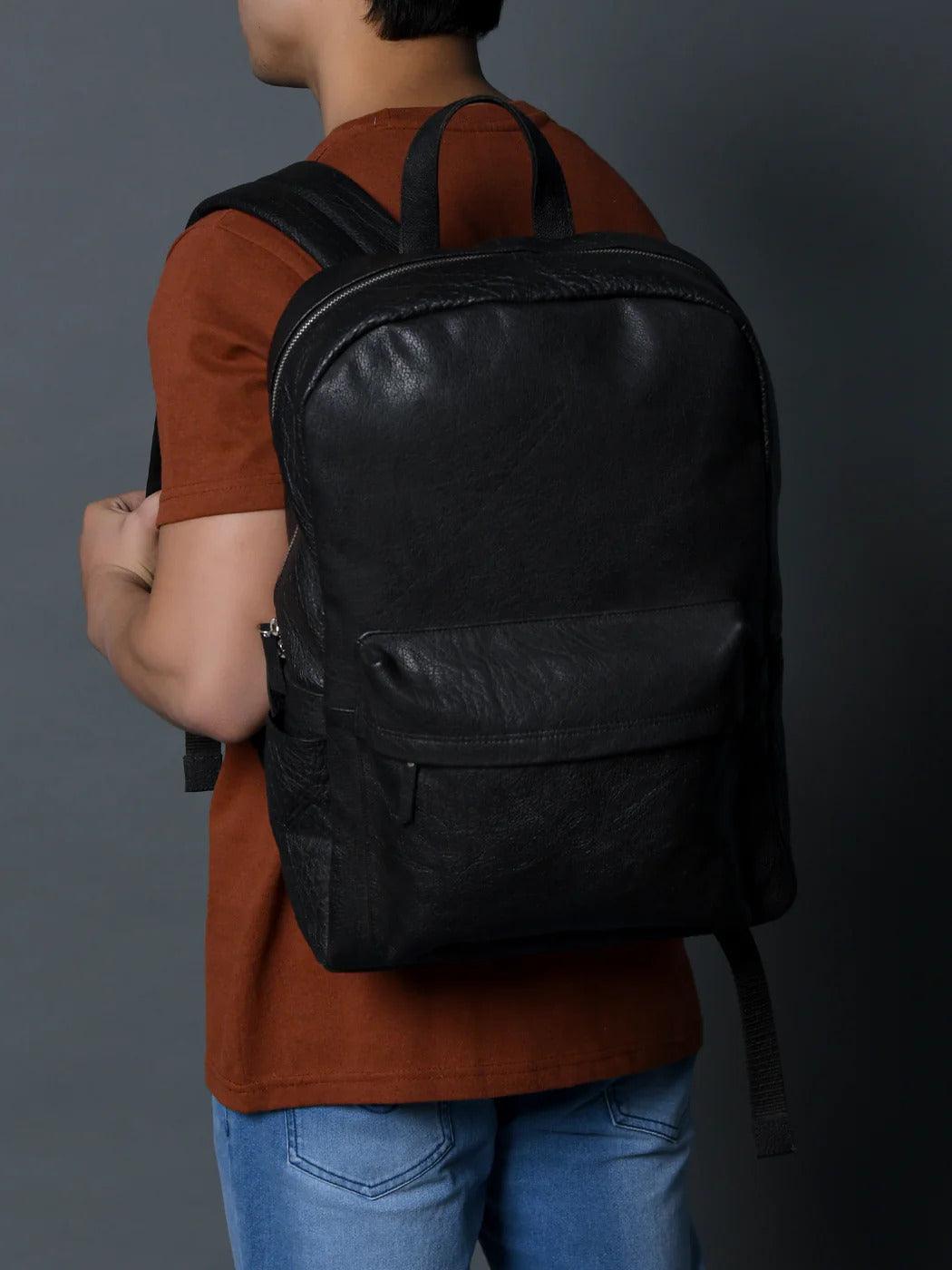 The Noir - Genuine Leather Backpack - VILL OKSE