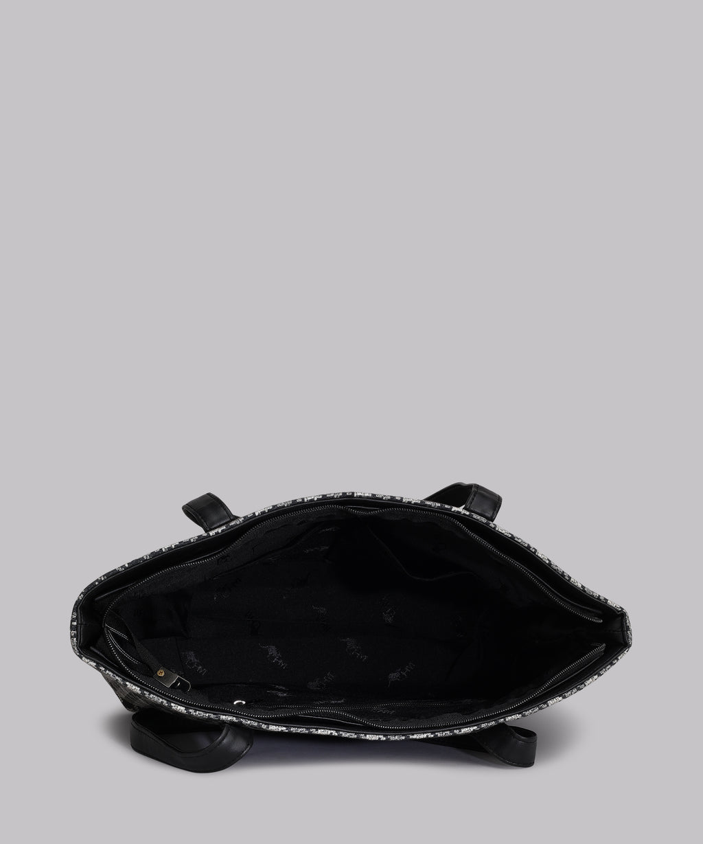 cheques Canvas Tote bga