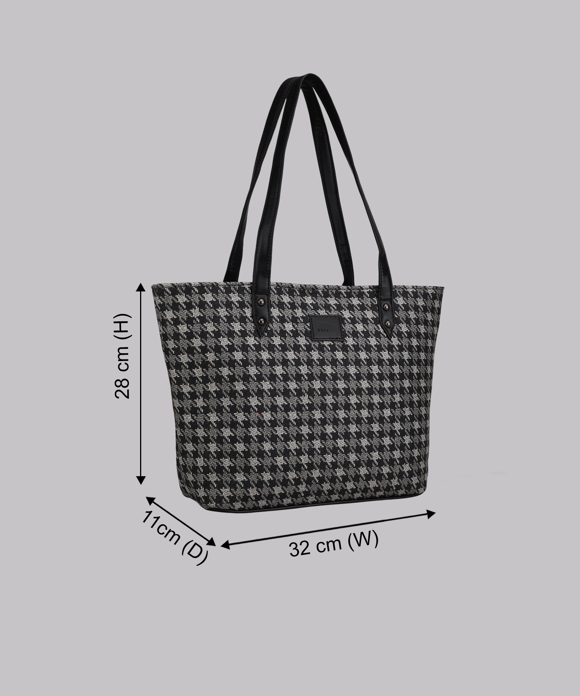 cheques Canvas Tote bga