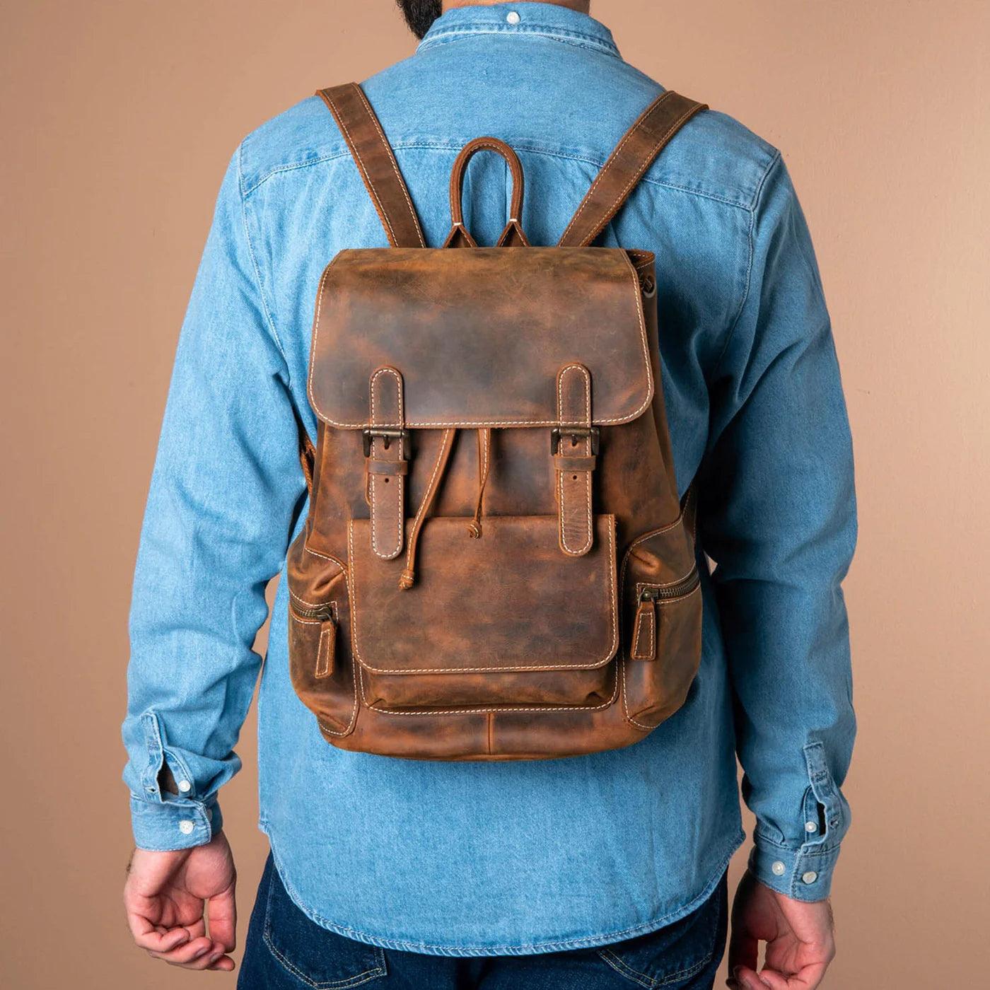 The Neil - Genuine Leather Backpack - VILL OKSE