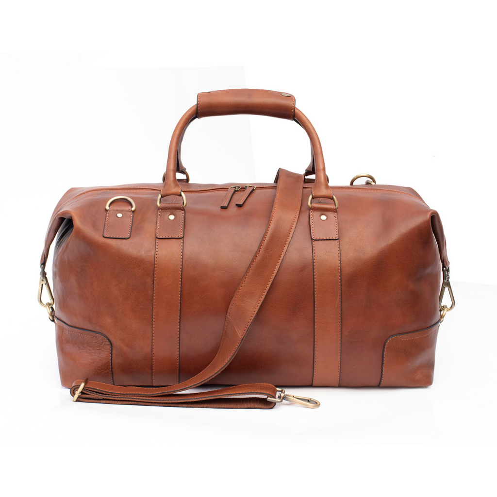 Ruggero Travel Bag in leather by VILL OKSE