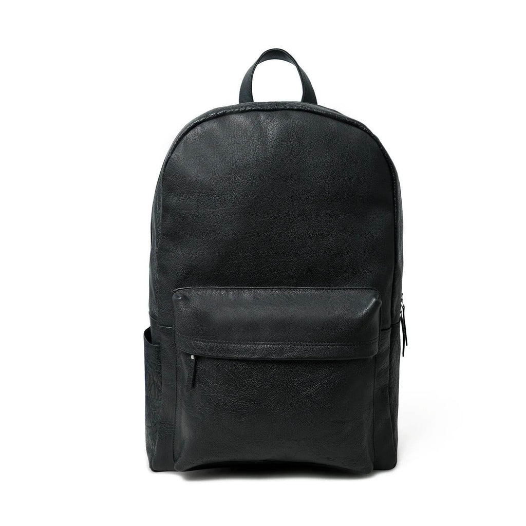 The Noir - Genuine Leather Backpack - Black Nappa - VILL OKSE