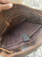 The Neil - Genuine Leather Backpack - Oak Brown Hunter - VILL OKSE