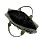 The Mandarin - Genuine Leather Laptop Bag - Green Waxy Hunter - VILL OKSE