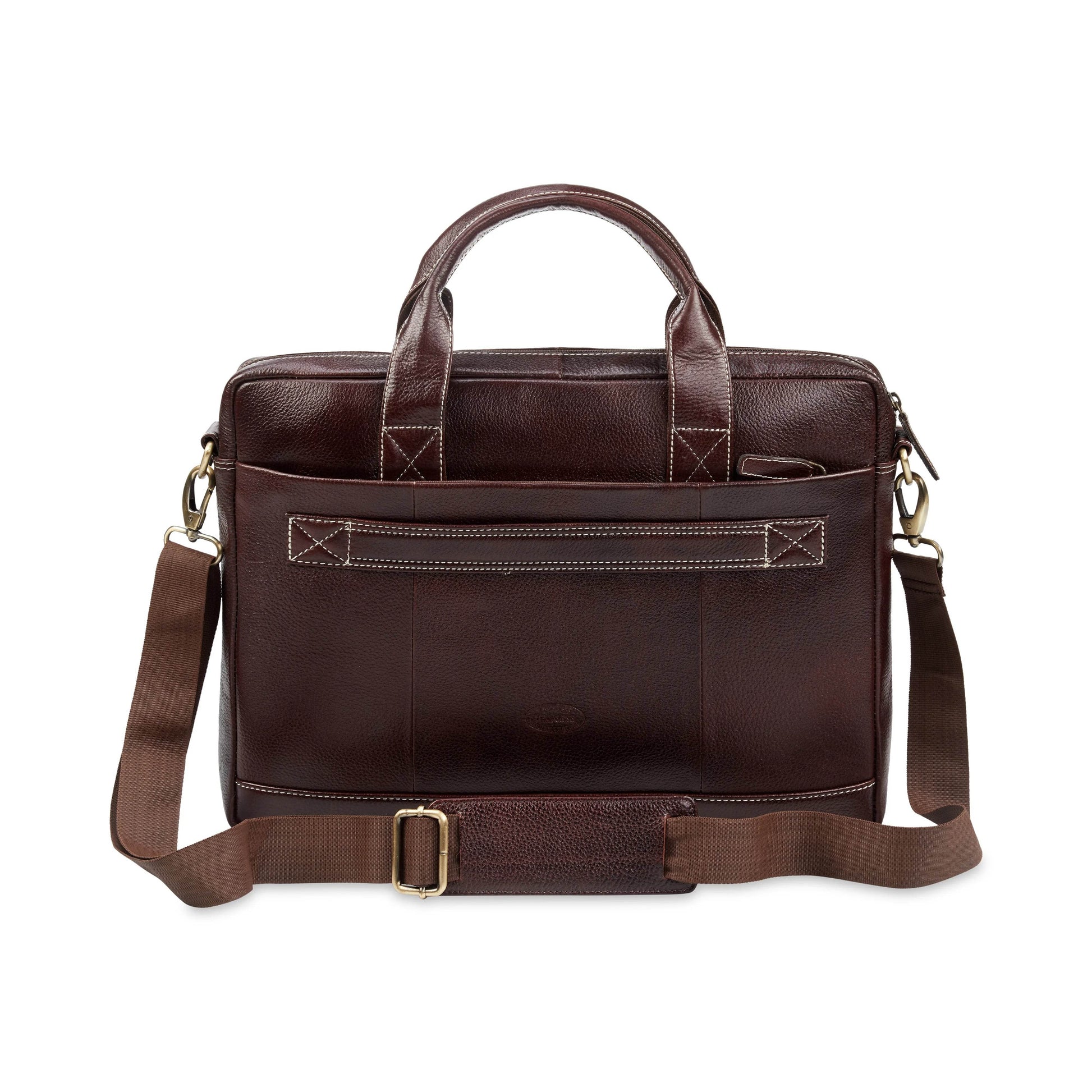 The Hector - Genuine Leather Laptop Bag - B Brown Floater - VILL OKSE