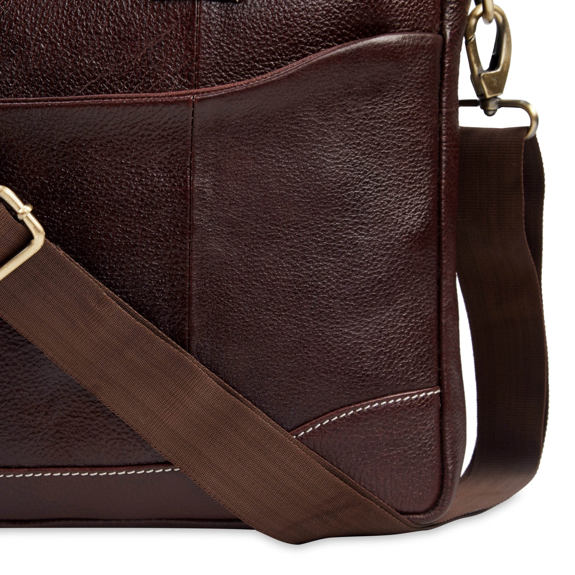 The Hector - Genuine Leather Laptop Bag - B Brown Floater - VILL OKSE