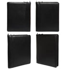 The Harley - Genuine Leather Padfolio - Black Nappa - VILL OKSE