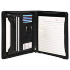 The Harley - Genuine Leather Padfolio - Black Nappa - VILL OKSE