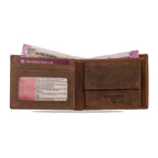David - RFID Protected Leather Wallet - Oak Brown - VILL OKSE