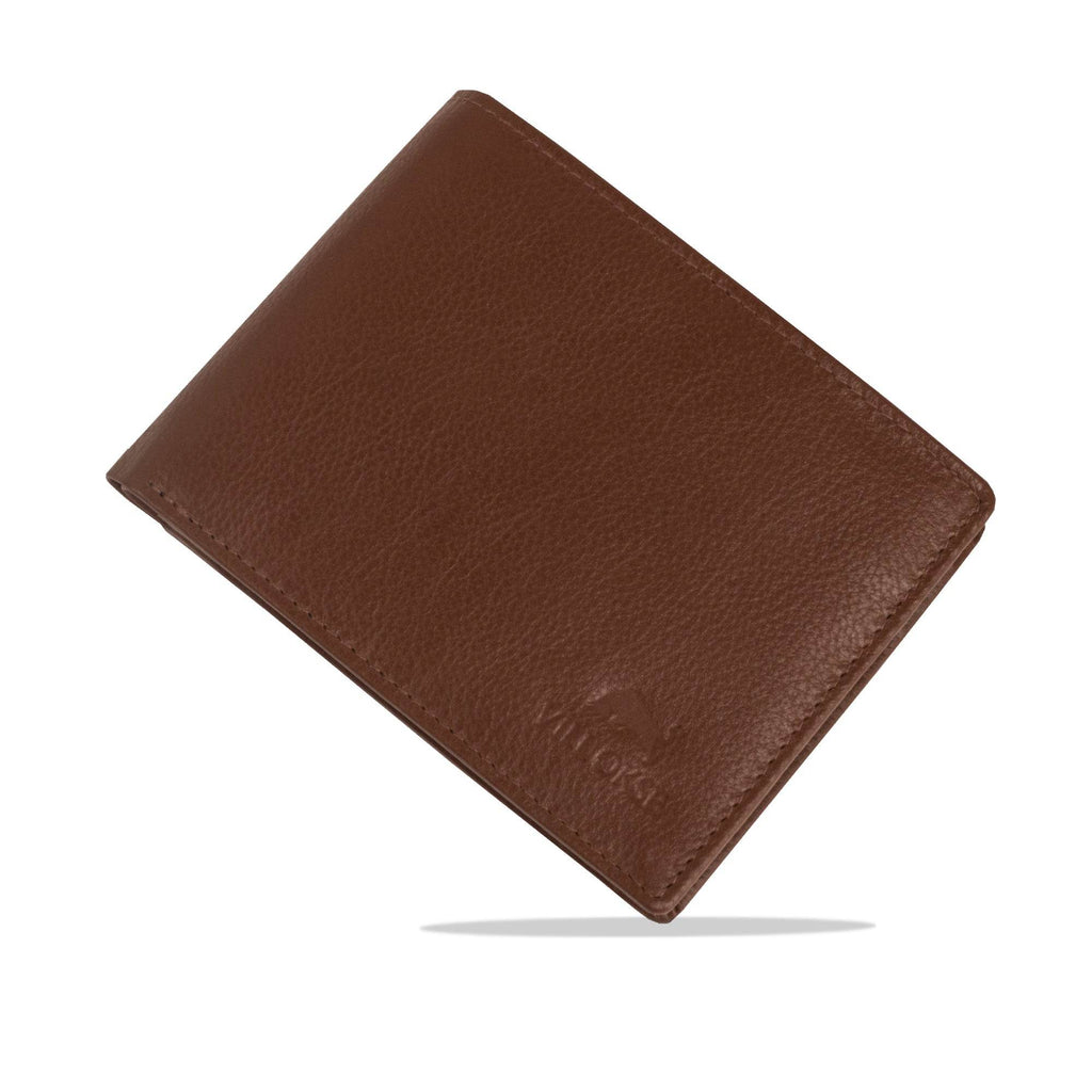 David - RFID Protected Leather Wallet - Cognac Nappa - VILL OKSE