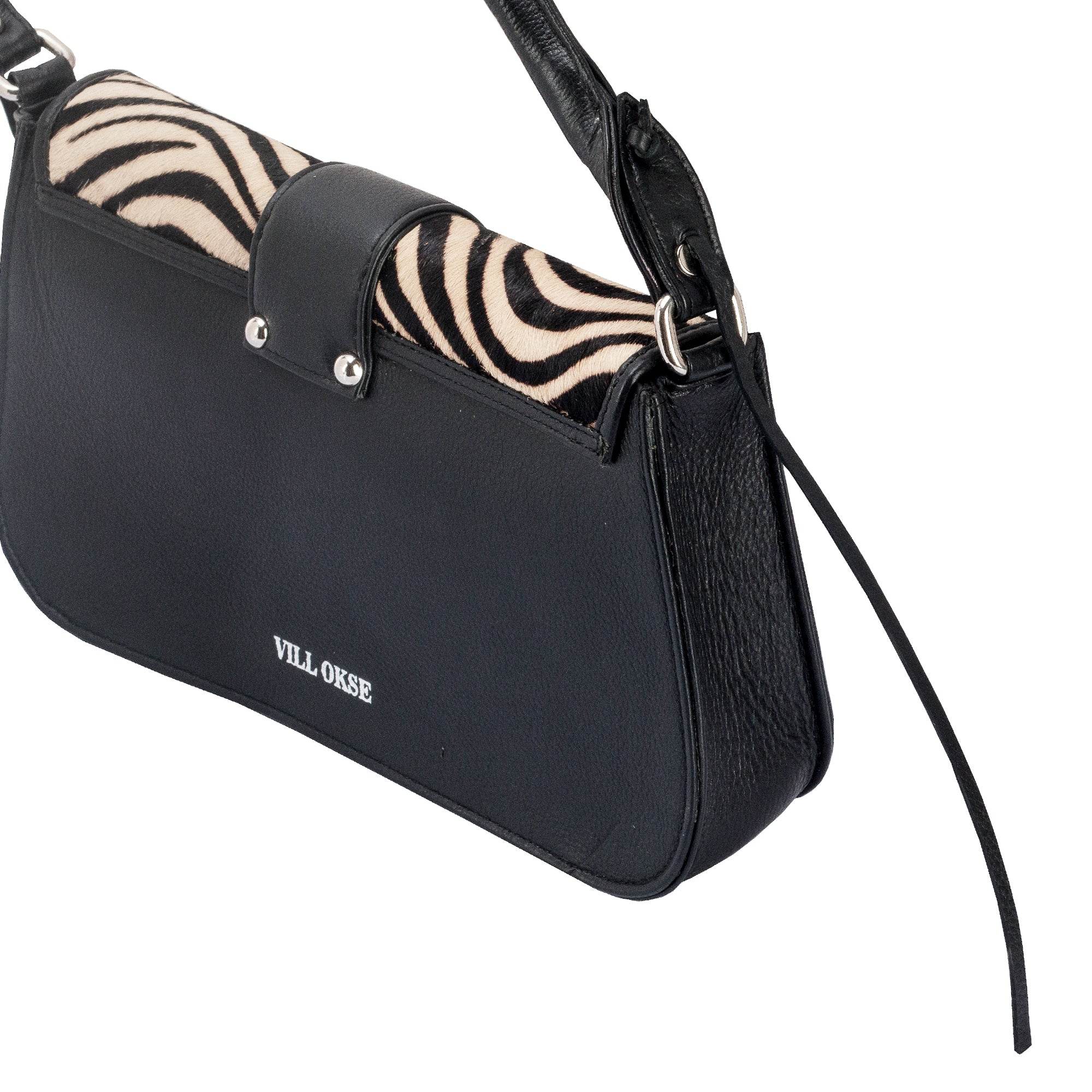 The Jenny - Genuine Leather Sling Bag - Zebra - VILL OKSE
