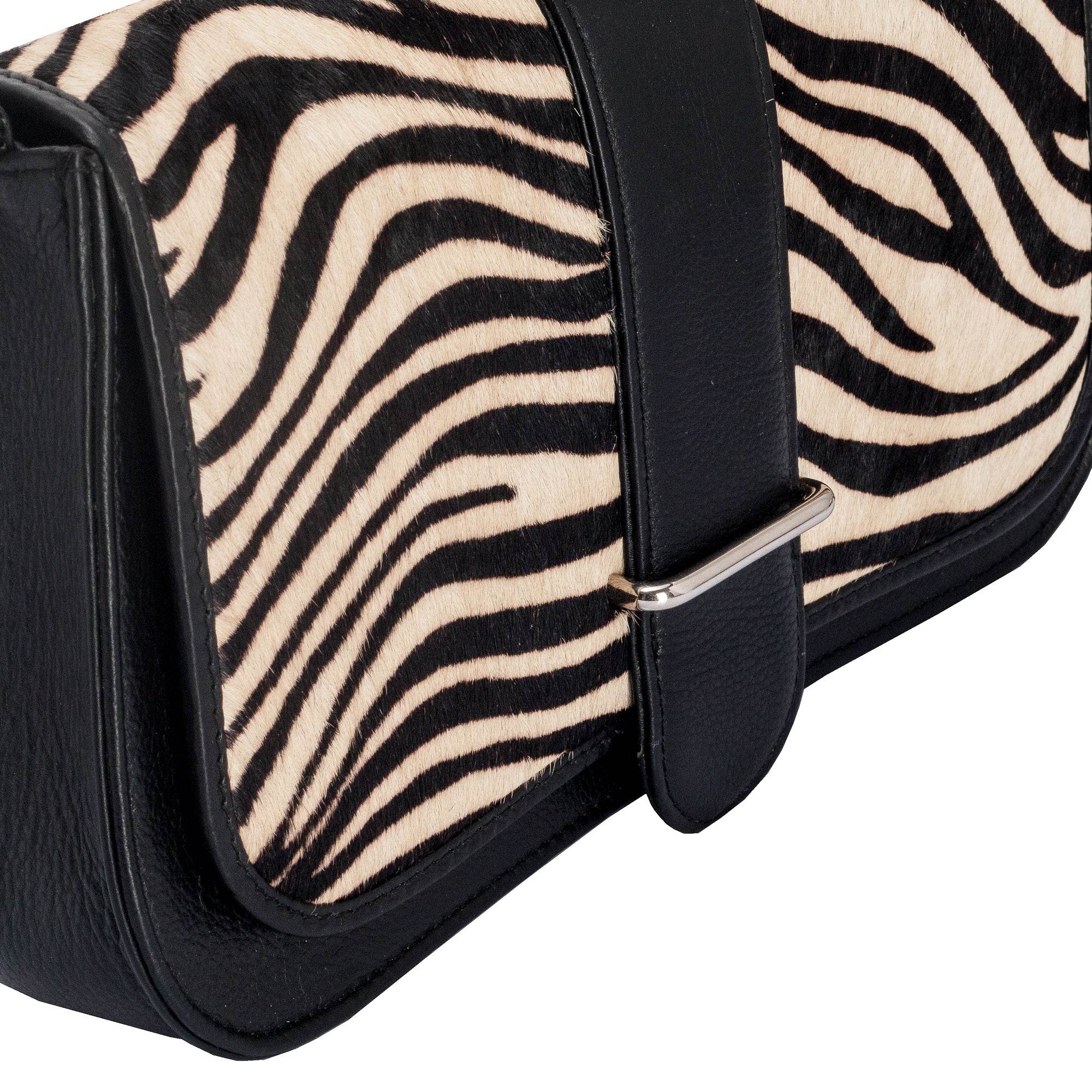 The Jenny - Genuine Leather Sling Bag - Zebra - VILL OKSE