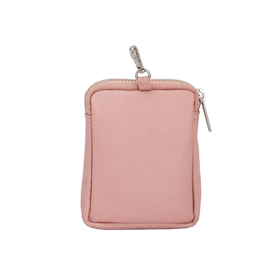 Sarah - Genuine Leather Sling Bag - Pebble Pink - VILL OKSE