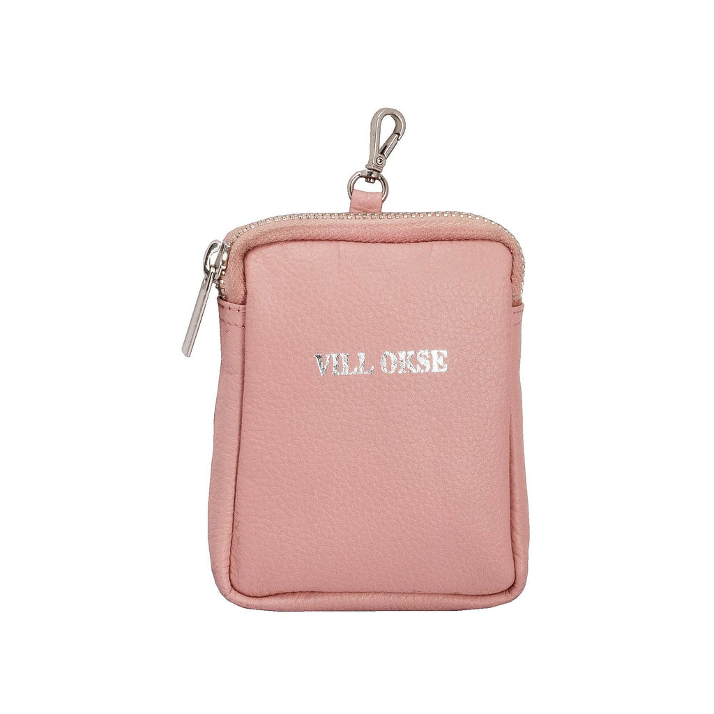 Sarah - Genuine Leather Sling Bag - Pebble Pink - VILL OKSE