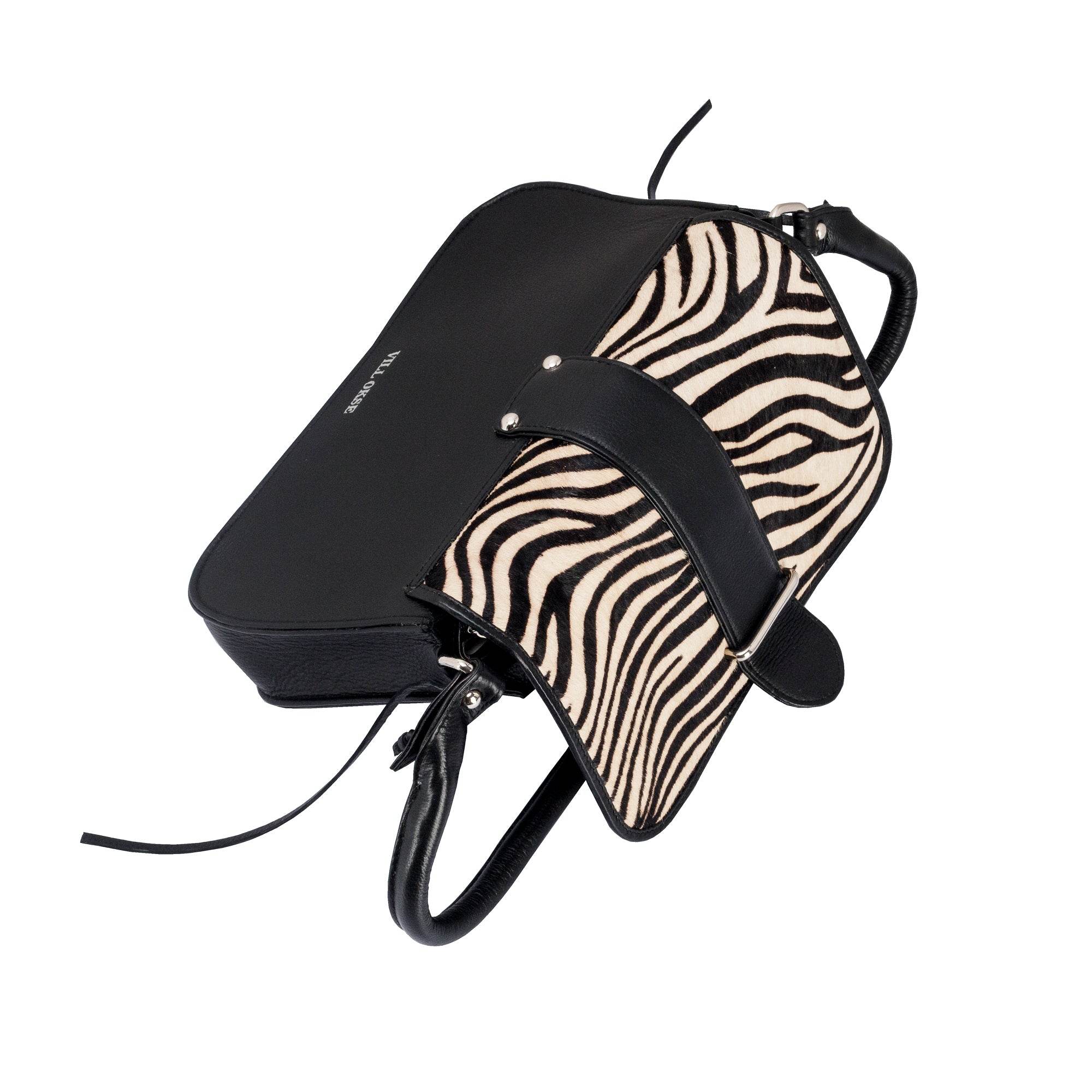 The Jenny - Genuine Leather Sling Bag - Zebra - VILL OKSE