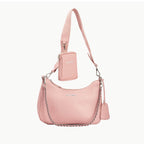Sarah - Genuine Leather Sling Bag - Pebble Pink - VILL OKSE