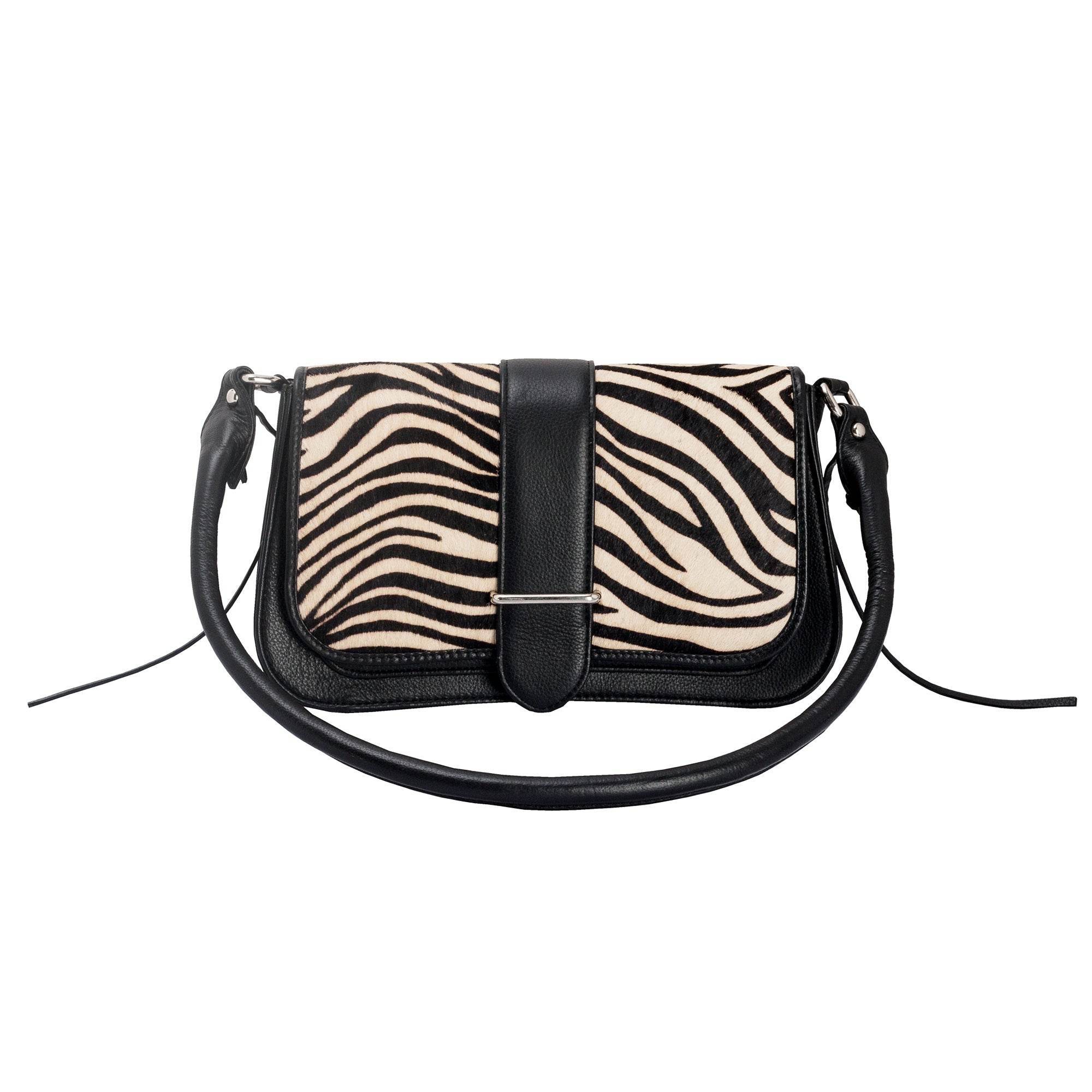 The Jenny - Genuine Leather Sling Bag - Zebra - VILL OKSE