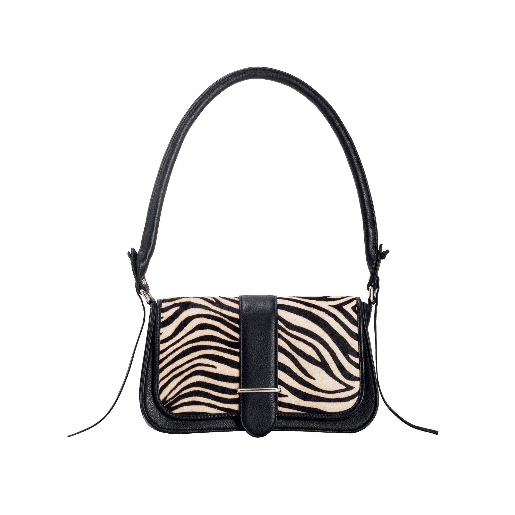 The Jenny - Genuine Leather Sling Bag - Zebra - VILL OKSE