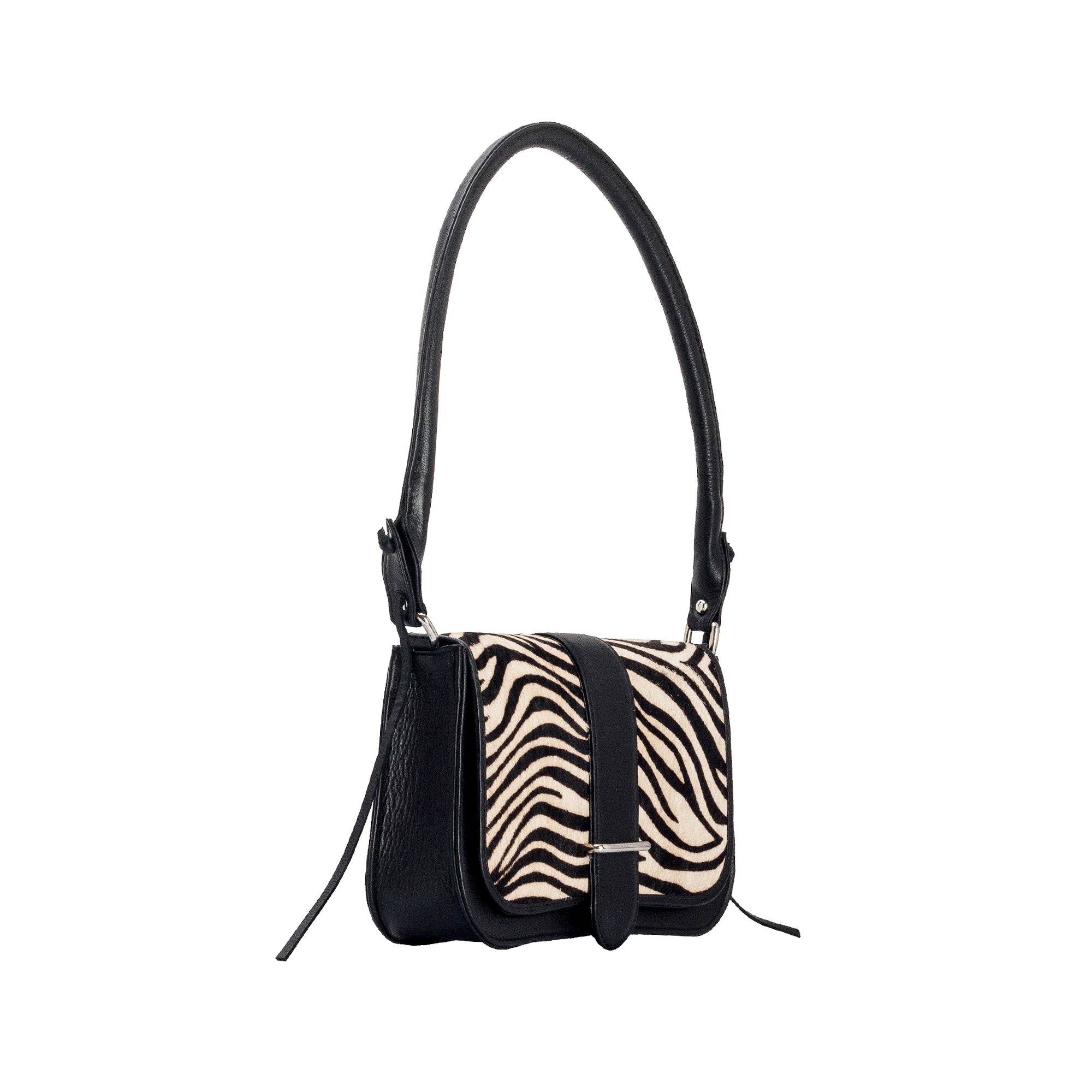 The Jenny - Genuine Leather Sling Bag - Zebra - VILL OKSE