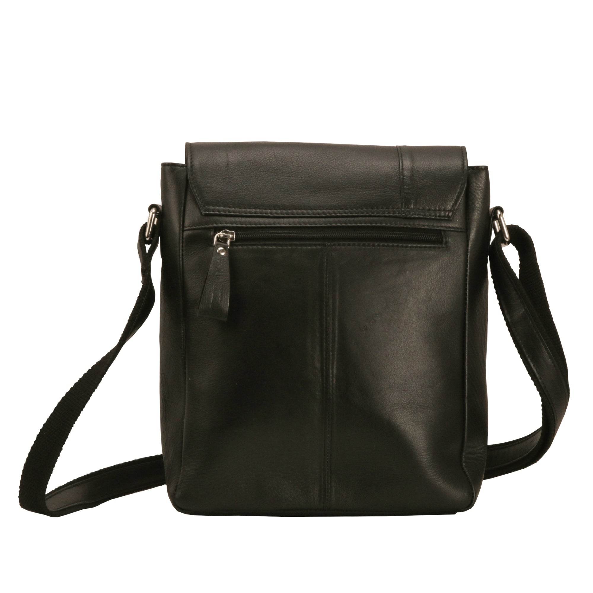 The Jack - Genuine Leather Messenger Bag - Black Nappa - VILL OKSE