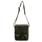 The Jack - Genuine Leather Messenger Bag - Black Nappa - VILL OKSE