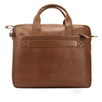 The Hector - Genuine Leather Laptop Bag - Cognac Nappa - VILL OKSE