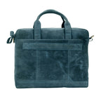 The Hector - Genuine Leather Laptop Bag - Blue Waxy Hunter - VILL OKSE
