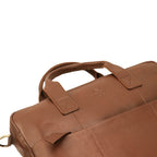 The Hector - Genuine Leather Laptop Bag - Cognac Nappa - VILL OKSE