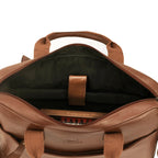 The Hector - Genuine Leather Laptop Bag - Cognac Nappa - VILL OKSE