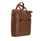The Hector - Genuine Leather Laptop Bag - Cognac Nappa - VILL OKSE