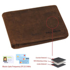 The Sleeve - RFID Protected Leather Wallet - Oak Brown Hunter - VILL OKSE