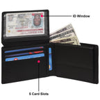 The Berlin - RFID Protected Leather Wallet - Black Nappa - VILL OKSE