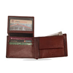 David - RFID Protected Genuine Leather Wallet - B Brown Floater - VILL OKSE