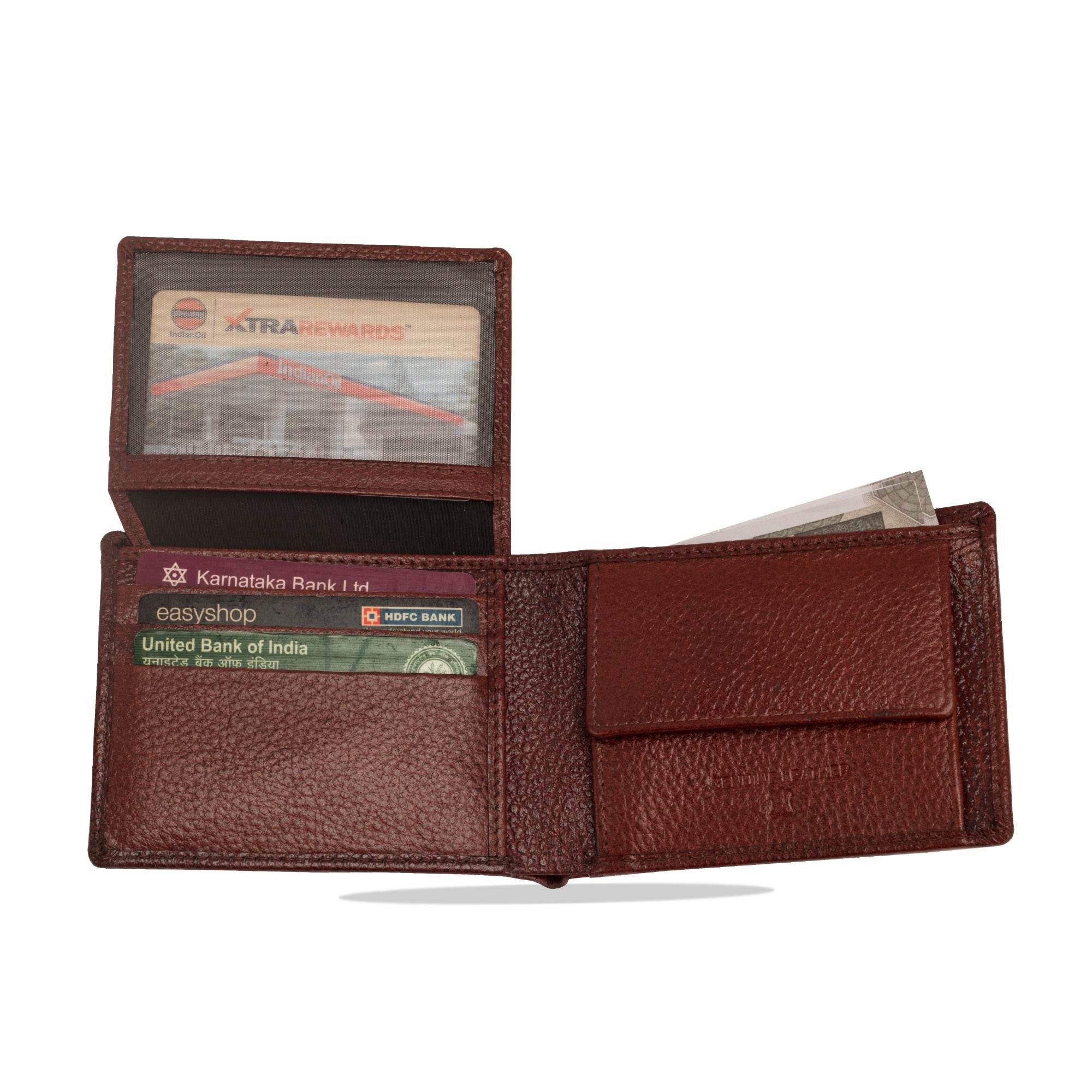 David - RFID Protected Genuine Leather Wallet - B Brown Floater - VILL OKSE