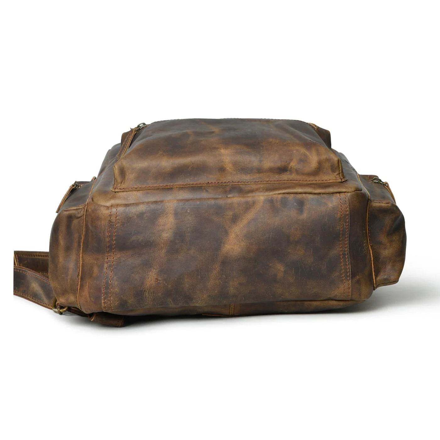 The Barclay - Genuine Leather Backpack - Oak Brown Hunter - VILL OKSE