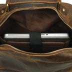 The Barclay - Genuine Leather Backpack - Oak Brown Hunter - VILL OKSE