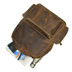 The Barclay - Genuine Leather Backpack - Oak Brown Hunter - VILL OKSE