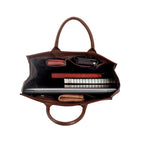 Leah - Genuine Leather Tote bag - Cheetah Hairon - VILL OKSE
