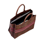 Leah - Genuine Leather Tote bag - Cheetah Hairon - VILL OKSE