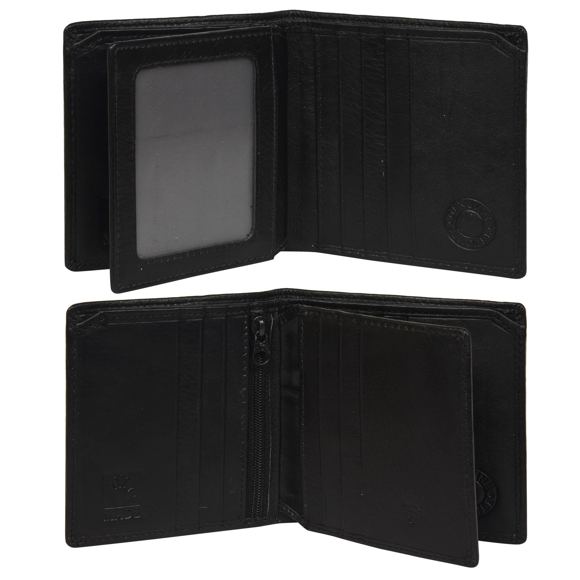 The California - RFID Protected Leather Wallet - Black Nappa - VILL OKSE