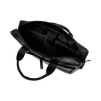 The Mandarin by VILL OKSE - Genuine Leather Laptop Bag - Black Nappa - VILL OKSE